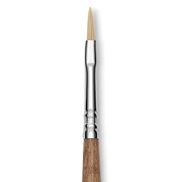 Escoda Futura Synthetic Bristle Brush - Series 5414, Filbert, Size 2, Long Handle, close-up