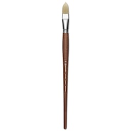 Escoda Futura Synthetic Bristle Brush - Series 5414, Filbert, Size 18, Long Handle