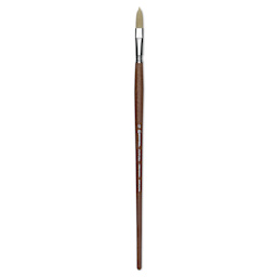 Escoda Futura Synthetic Bristle Brush - Series 5418, Long Filbert, Size 12, Long Handle