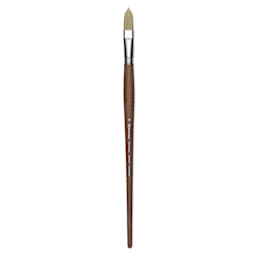 Escoda Futura Synthetic Bristle Brush - Series 5418, Long Filbert, Size 16, Long Handle