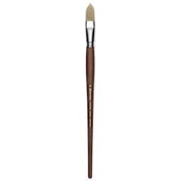 Escoda Futura Synthetic Bristle Brush - Series 5418, Long Filbert, Size 18, Long Handle