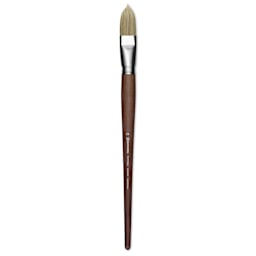 Escoda Futura Synthetic Bristle Brush - Series 5418, Long Filbert, Size 24, Long Handle