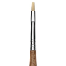 Escoda Futura Synthetic Bristle Brush - Series 5420, Bright, Size 2, Long Handle, close-up