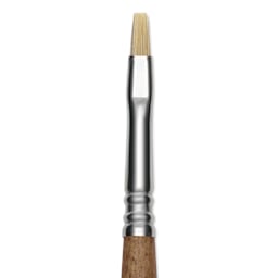 Escoda Futura Synthetic Bristle Brush - Series 5420, Bright, Size 4, Long Handle, close-up