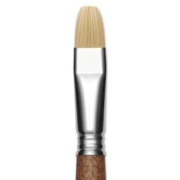 Escoda Futura Synthetic Bristle Brush - Series 5420, Bright, Size 16, Long Handle, close-up