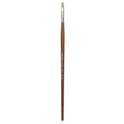 Escoda Futura Synthetic Bristle Brush - Series 5424, Flat, Size 8, Long Handle