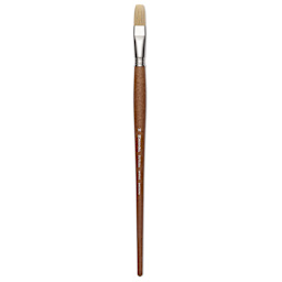 Escoda Futura Synthetic Bristle Brush - Series 5424, Flat, Size 16, Long Handle