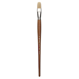Escoda Futura Synthetic Bristle Brush - Series 5424, Flat, Size 18, Long Handle