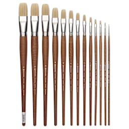 Escoda Futura Synthetic Bristle Brushes - Flat brushes in various sizes