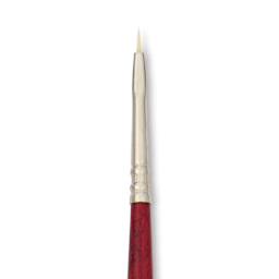 Escoda Marfil Synthetic Bristle Brushes - Series 4450 Bright, Size 0, Long Handle. close-up