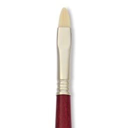 Escoda Marfil Synthetic Bristle Brushes - Series 4450 Bright, Size 10, Long Handle, close-up