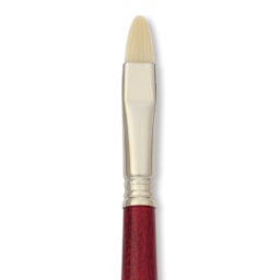 Escoda Marfil Synthetic Bristle Brushes - Series 4450 Bright, Size 12, Long Handle, close-up