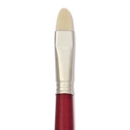 Escoda Marfil Synthetic Bristle Brushes - Series 4450 Bright, Size 16, Long Handle, close-up