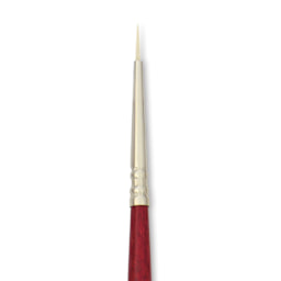 Escoda Marfil Synthetic Bristle Brushes - Series 4475 Round, Size 0, Long Handle, close-up