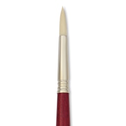 Escoda Marfil Synthetic Bristle Brushes - Series 4475 Round, Size 10, Long Handle, close-up