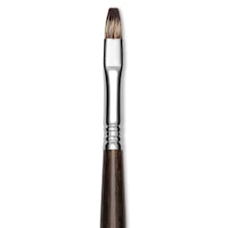 Escoda Vintage Synthetic Brush - Bright, Long  Handle, Size 8