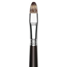 Escoda Vintage Synthetic Brush - Bright, Long  Handle, Size 12