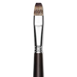 Escoda Vintage Synthetic Brush - Bright, Long  Handle, Size 14