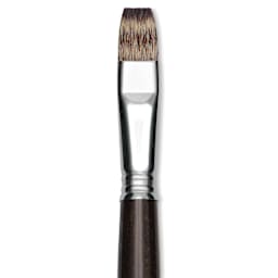 Escoda Vintage Synthetic Brush - Bright, Long  Handle, Size 16