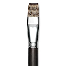 Escoda Vintage Synthetic Brush - Bright, Long  Handle, Size 20