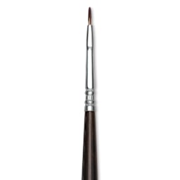 Escoda Vintage Synthetic Brush - Filbert, Long  Handle, Size 0