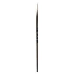 Escoda Vintage Synthetic Brush - Flat, Long Handle, Size 0