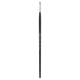 Escoda Vintage Synthetic Brush - Flat, Long Handle, Size 4