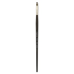 Escoda Vintage Synthetic Brush - Flat, Long Handle, Size 10