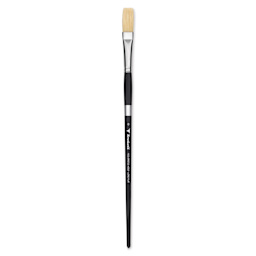 Trekell Hog Bristle Brush - Long Flat, Long Handle, Size 8