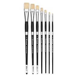 Trekell Hog Bristle Brushes - Brights in available sizes