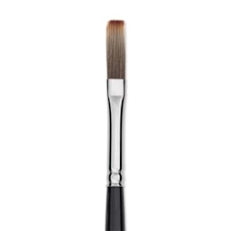 Trekell Spectrum Brush - Long Flat, Long Handle, Size 2, close up