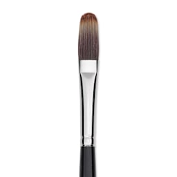 Trekell Spectrum Brush - Long Filbert, Long Handle, Size 6, close up