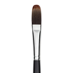 Trekell Spectrum Brush - Long Filbert, Long Handle, Size 8, close up