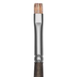 Princeton Pro Series 6000 Brush - Bright, Long Handle, Size 2, close up