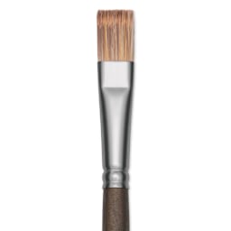 Princeton Pro Series 6000 Brush - Flat, Long Handle, Size 4, close up
