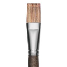 Princeton Pro Series 6000 Brush - Flat, Long Handle, Size 10, close up