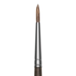 Princeton Pro Series 6000 Brush - Round, Long Handle, Size 2/0, close up