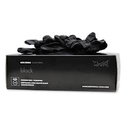Montana Latex Glove Box - Extra Large, Black, Box of 100