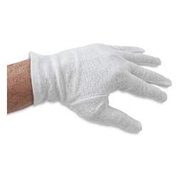 Soft White Cotton Gloves - Left Hand modeling glove