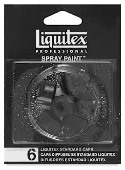 Liquitex Professional Spray Paint Nozzles - Front of blister package of Standard Set of 6