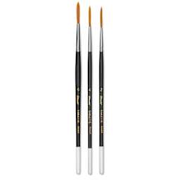 Utrecht Synthetic Sablette Brushes - Short Handle, Rigger brushes