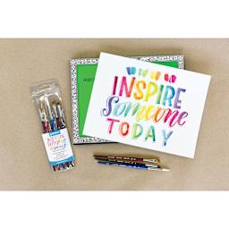 Princeton Brush Lettering Set (brushes with a watercolor block and inspirational artwork)