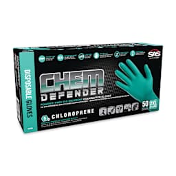 SAS Safety ChemDefender Chloroprene Disposable Gloves - 2X-Large, Pkg of 50