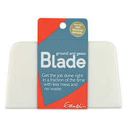 Gamblin Ground and Gesso Blade - Large, 5" Wide, front of the packaging
