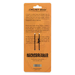 Escoda Necksbreaker Petit Gris Squirrel Longliner Brush - Sword, back of the packaging