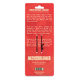 Escoda Necksbreaker Petit Gris Squirrel Pinstriper Brush - Dagger, back of the pack