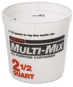 Plastic Tub 2 1/2 Quart Front View