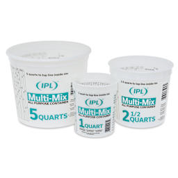 Multi-Mix Plastic Containers - three sizes