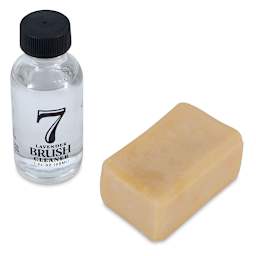 Chelsea Classical Studio Brush Cleaner Sampler Kit - Bottle of cleaner and soap shown
