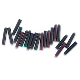 William Mitchell Ink Cartridges -  20 assorted Color Cartridges shown in loose row